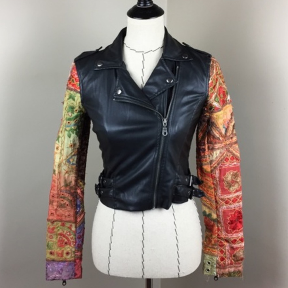 *SOLD* Urban Outfitters Embellished Leather Jacket